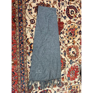 Alpaca Camargo Gray Fringe Scarf Soft Wool Feel Peru